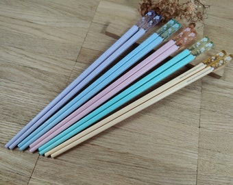 Chopsticks personalisiert mit Motiv 5 Farben zur Wahl Chinesische Stäbchen mit Wunschgravur 24 cm Geschenk