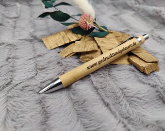 Bambus Kugelschreiber personalisiert, Geschenkidee