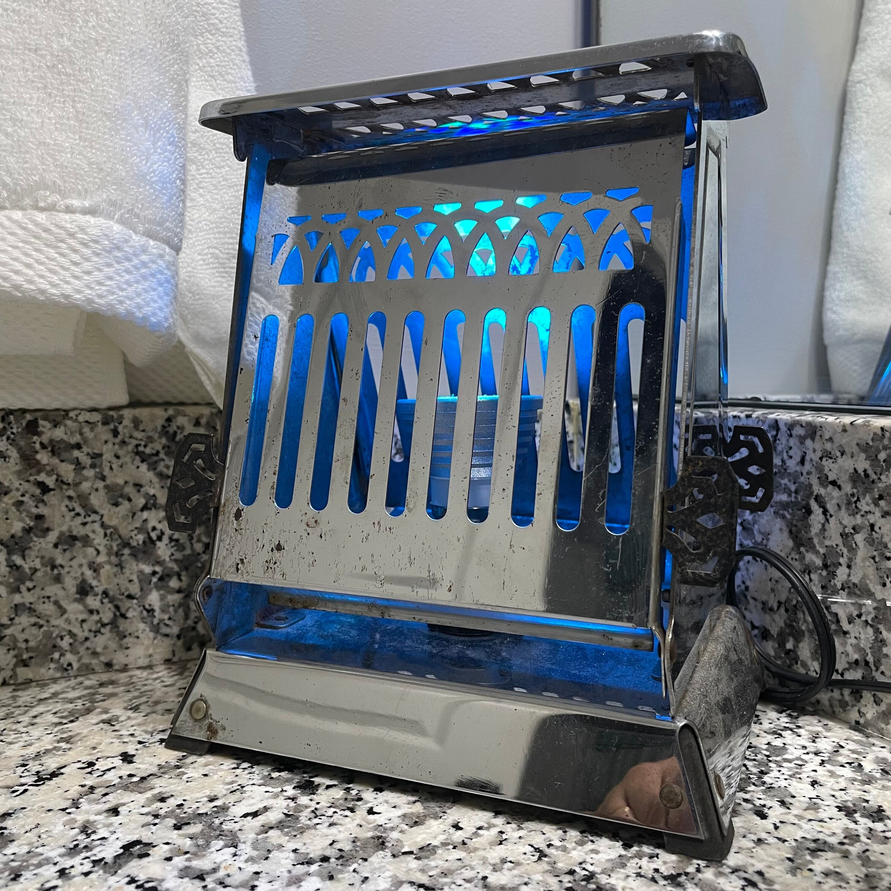 Vintage Toaster Lamp Color Changing Toaster Lamp Art Deco Etsy