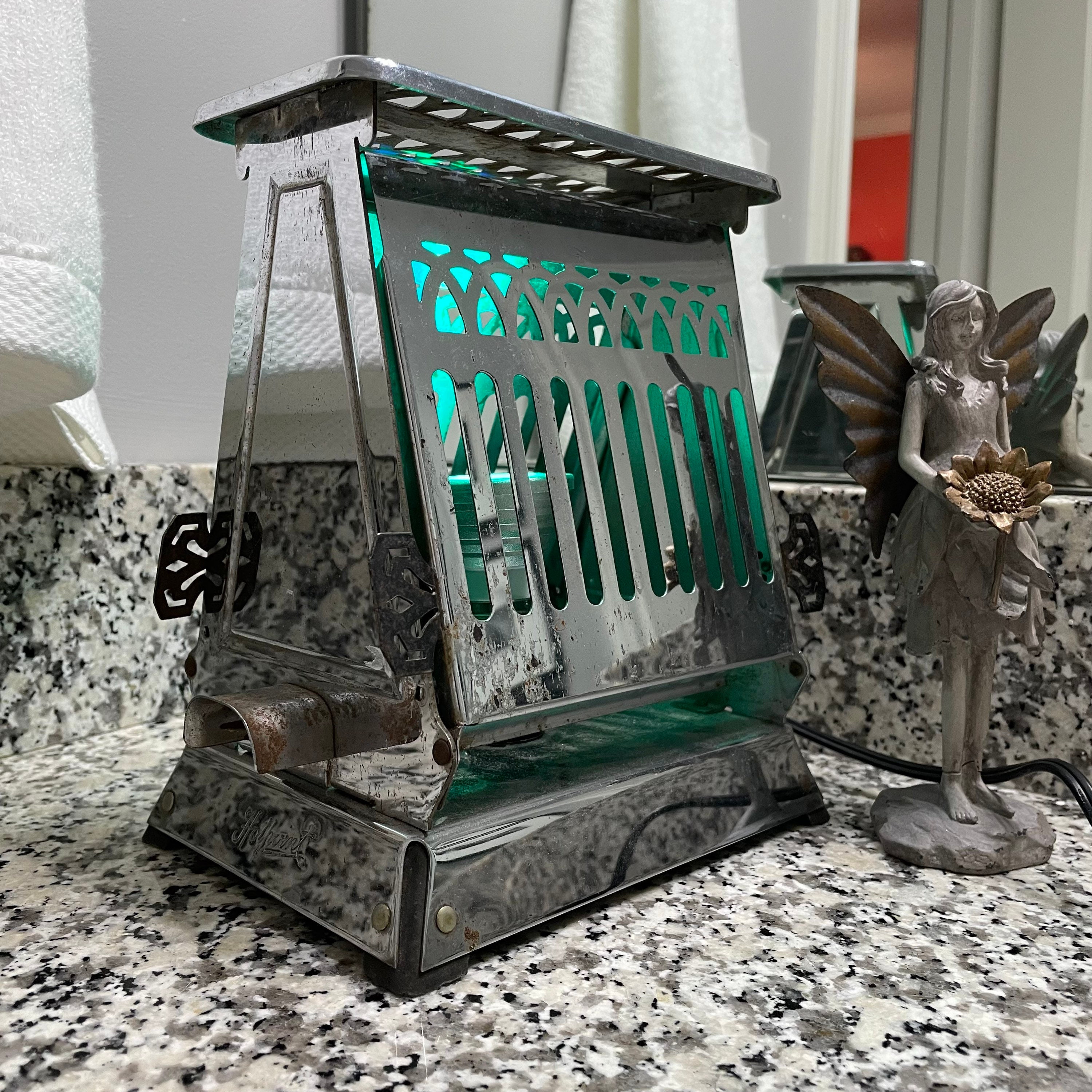 Vintage Toaster Lamp Color Changing Toaster Lamp Art Deco Etsy