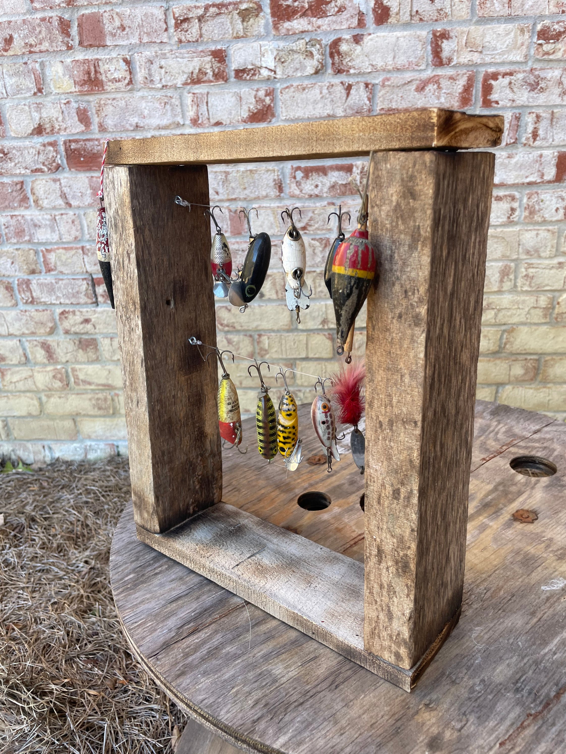 Vintage Fishing Lure Display Fishing Gift for Dad Vintage Etsy