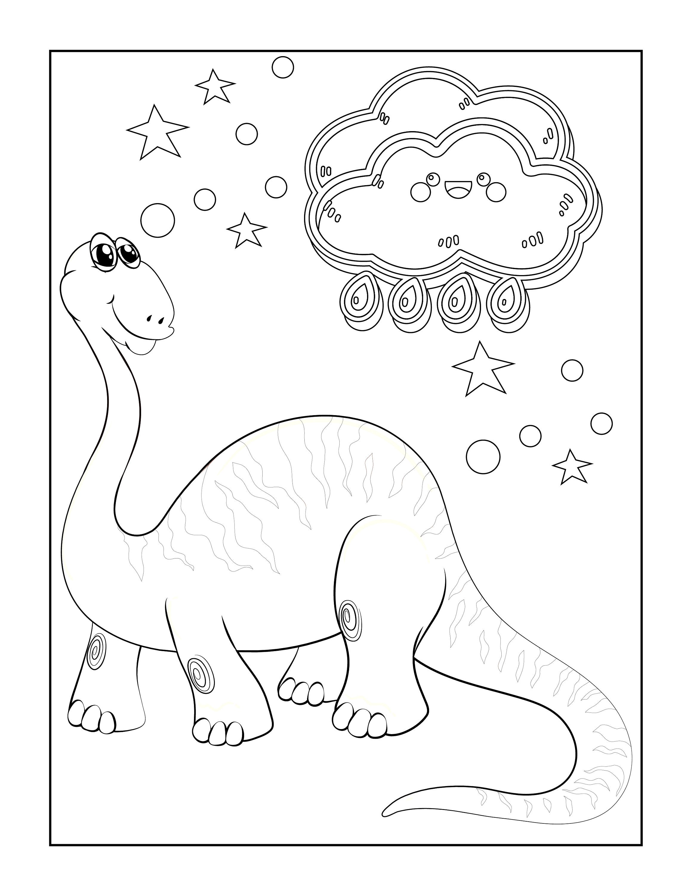 Dino Sketchbook for Kids ages 4-8 Blank Paper for Drawing.