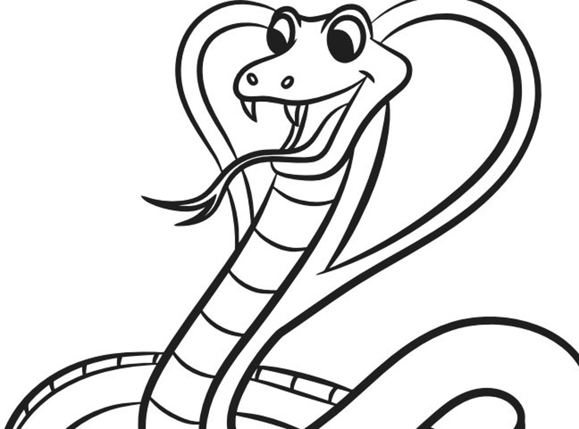 20 Fun Snake Coloring Pages for Kids . Digital Download - Etsy Canada