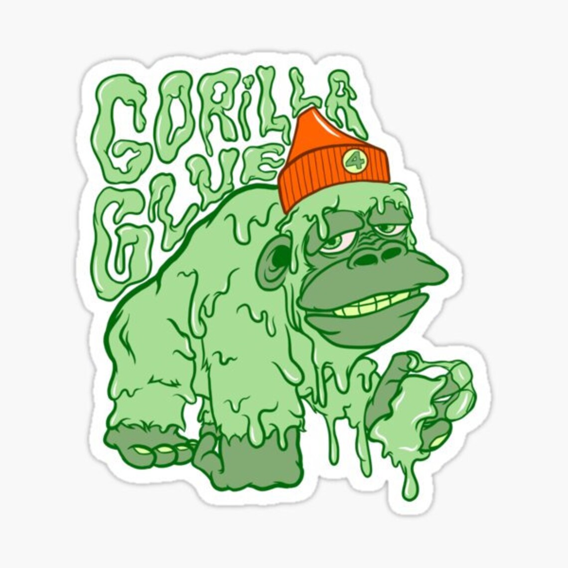 Gorilla Glue Art Sticker Decal Etsy
