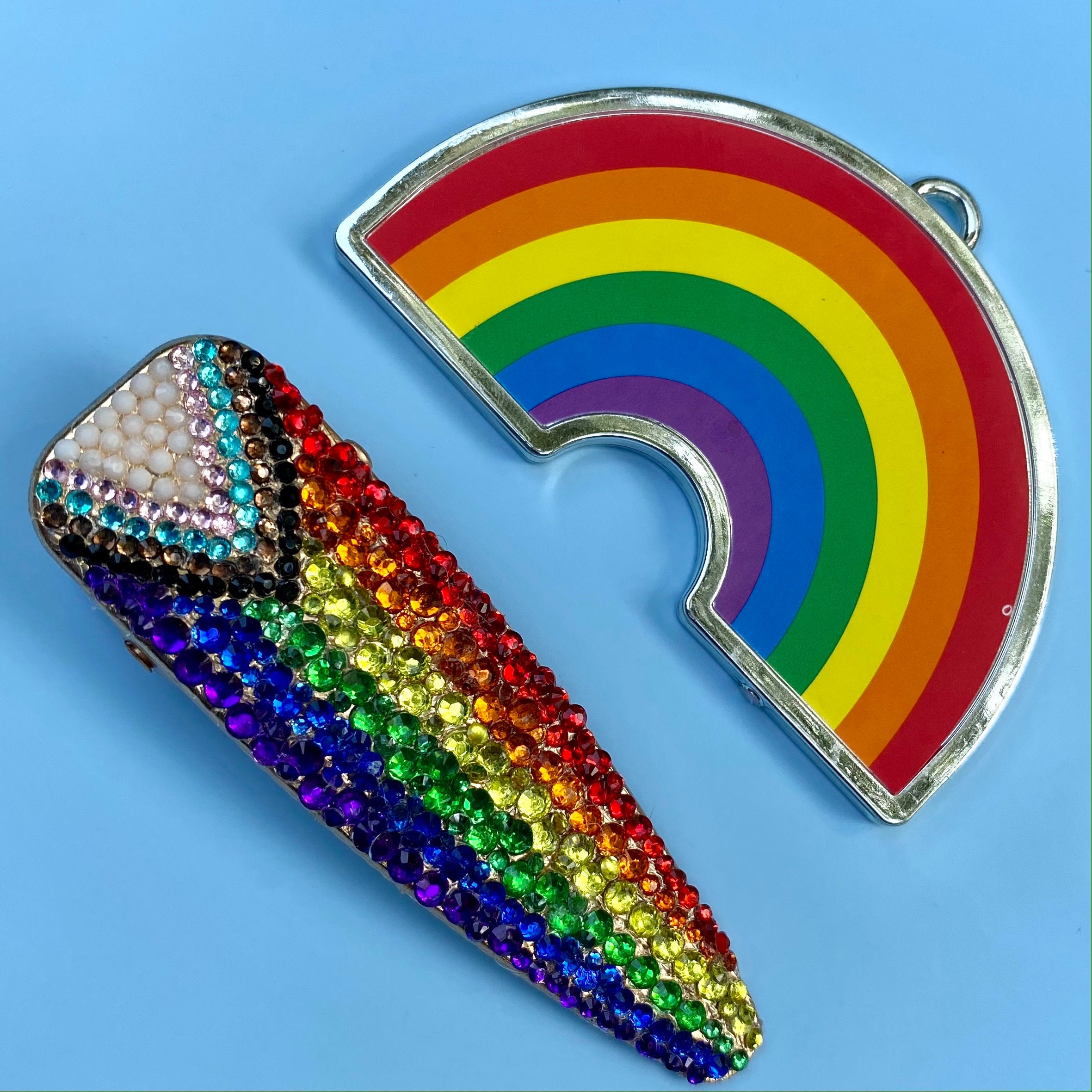 Pride Hair Clips Rainbow Hair Barrette Rainbow Hair Clip Etsy Ireland