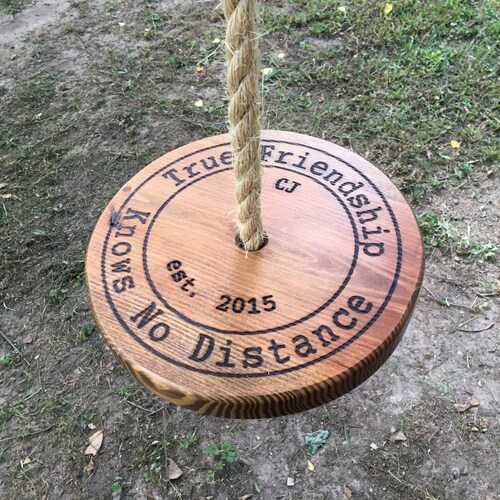 Round Rope Swing personalized Etsy