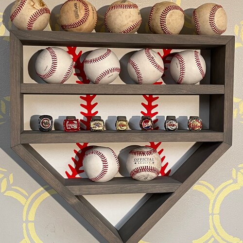 Baseball Ring Display mini Etsy