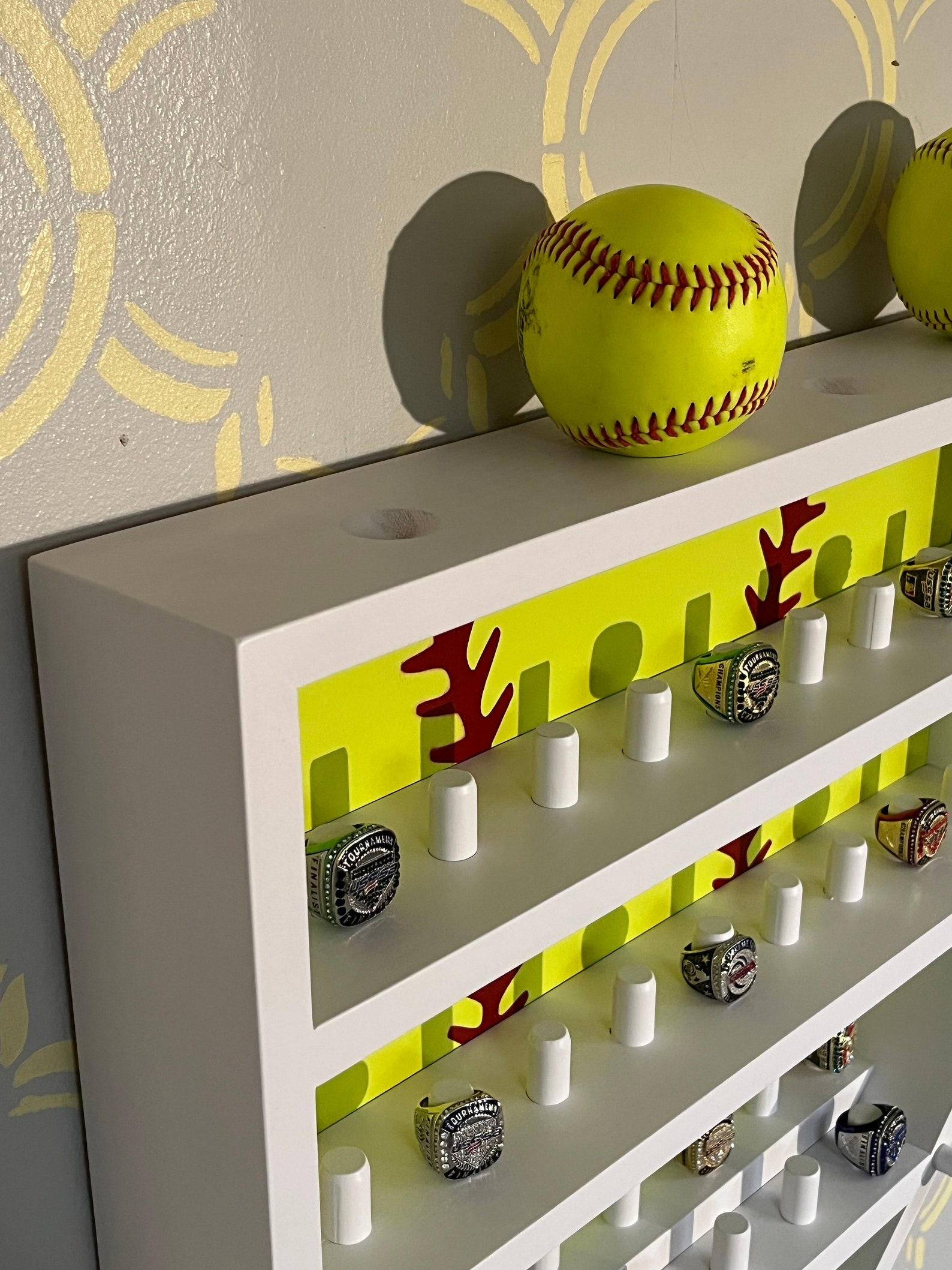 Display Racks For Softball Rings Softball Ring & Medal Display (SB5) - Etsy