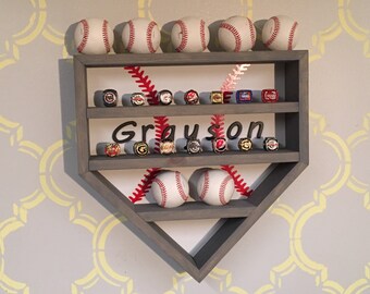 Homeplate Ring & Baseball Showcase (Jr)