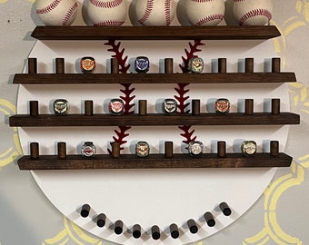 Round Baseball Ring and Medal Display (BASEBR)