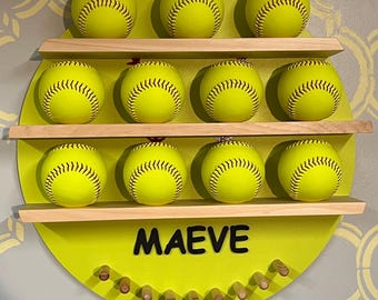 Softball & Ribbon Display (SBR1)