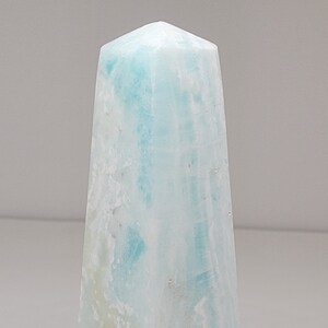Caribbean Blue Calcite Obelisk