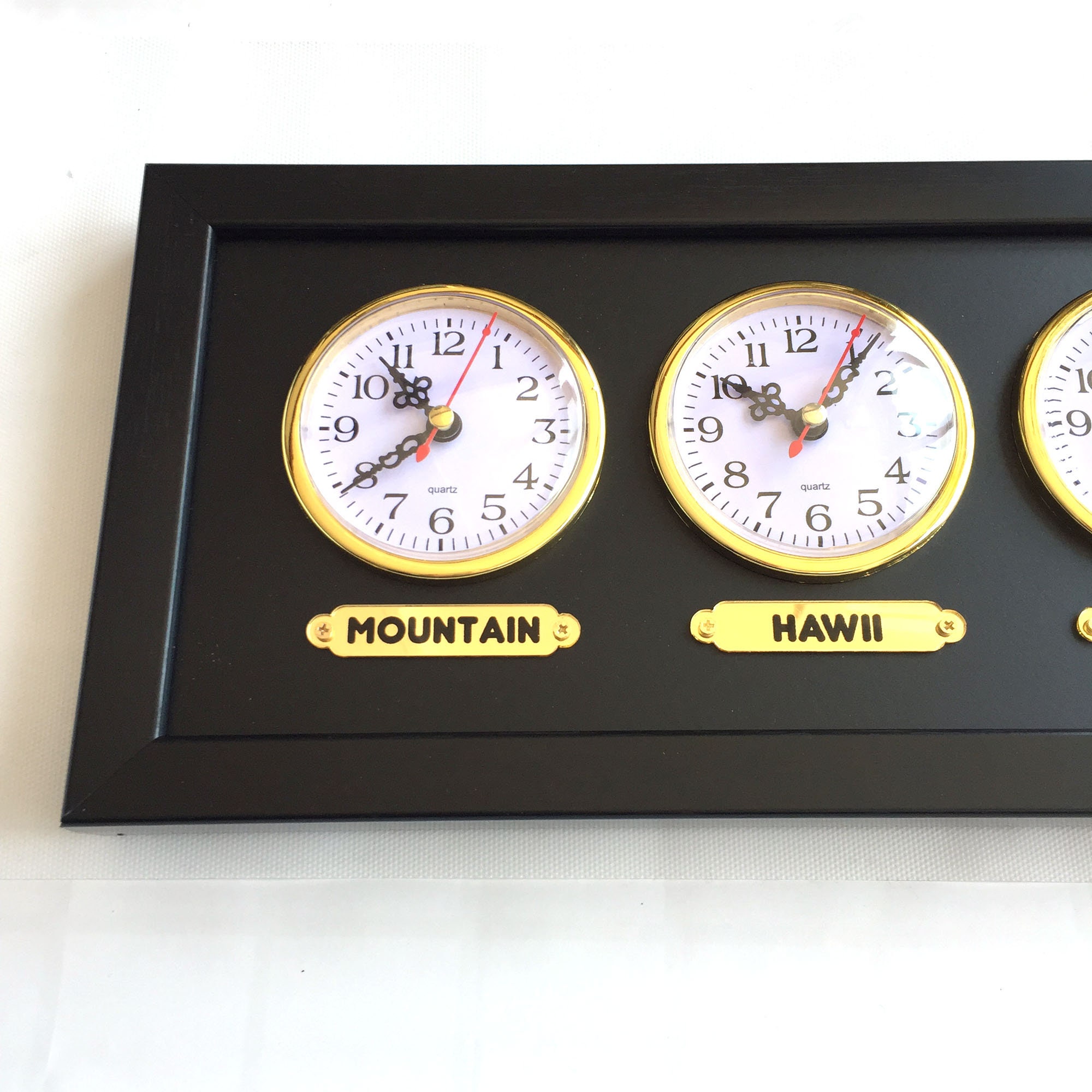Personalized Multi Zone Wall Clock: 4 City Time Zones - Etsy