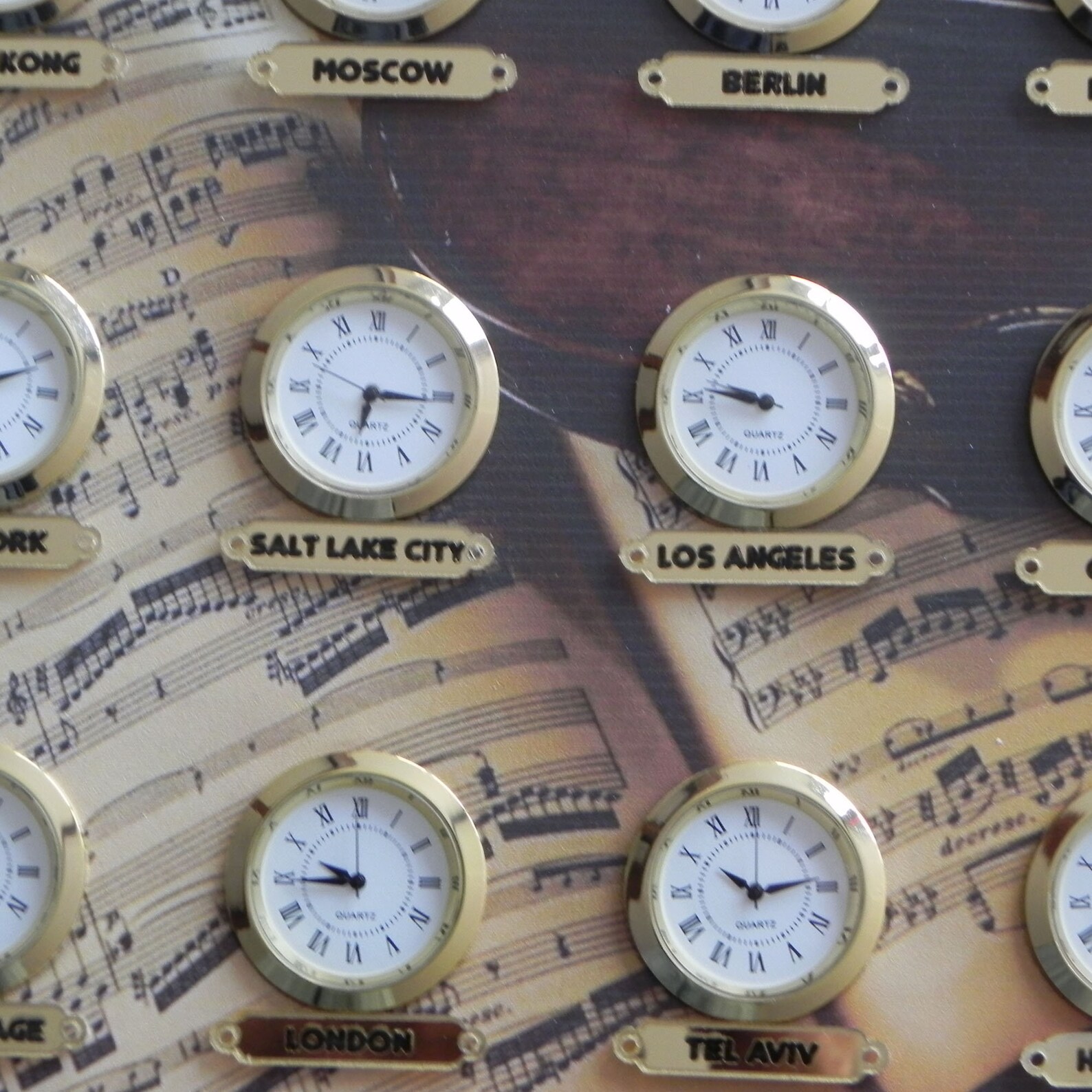 12 zone clocks. Multi zone times. Time Zone Clock. Custom Etsy