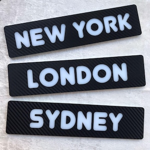 Custom Acrylic World Time Zone Sign: City Wall Decor