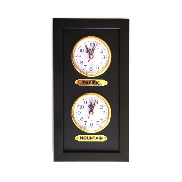 Time Zone Clock Etsy