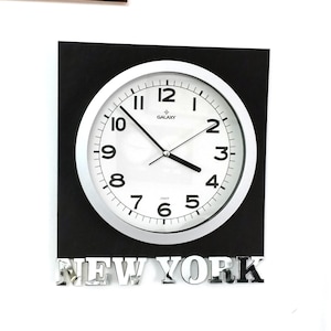 Customizable City Wall Clock: Multiple Time Zone Office Decor