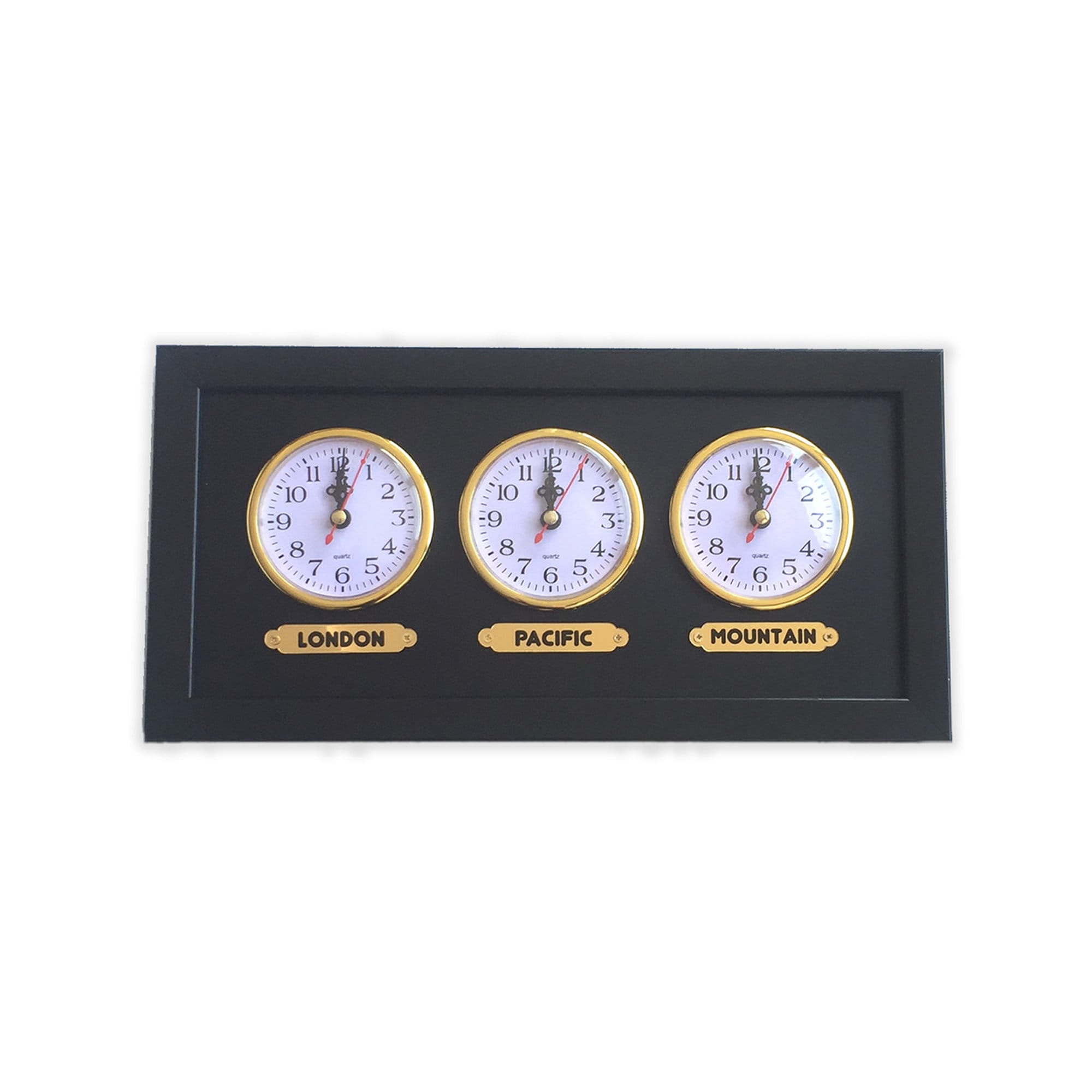 Multi Zone Clock. Custom Time Zone. You Can Print the Name, Region or City You Want. 3 Clock