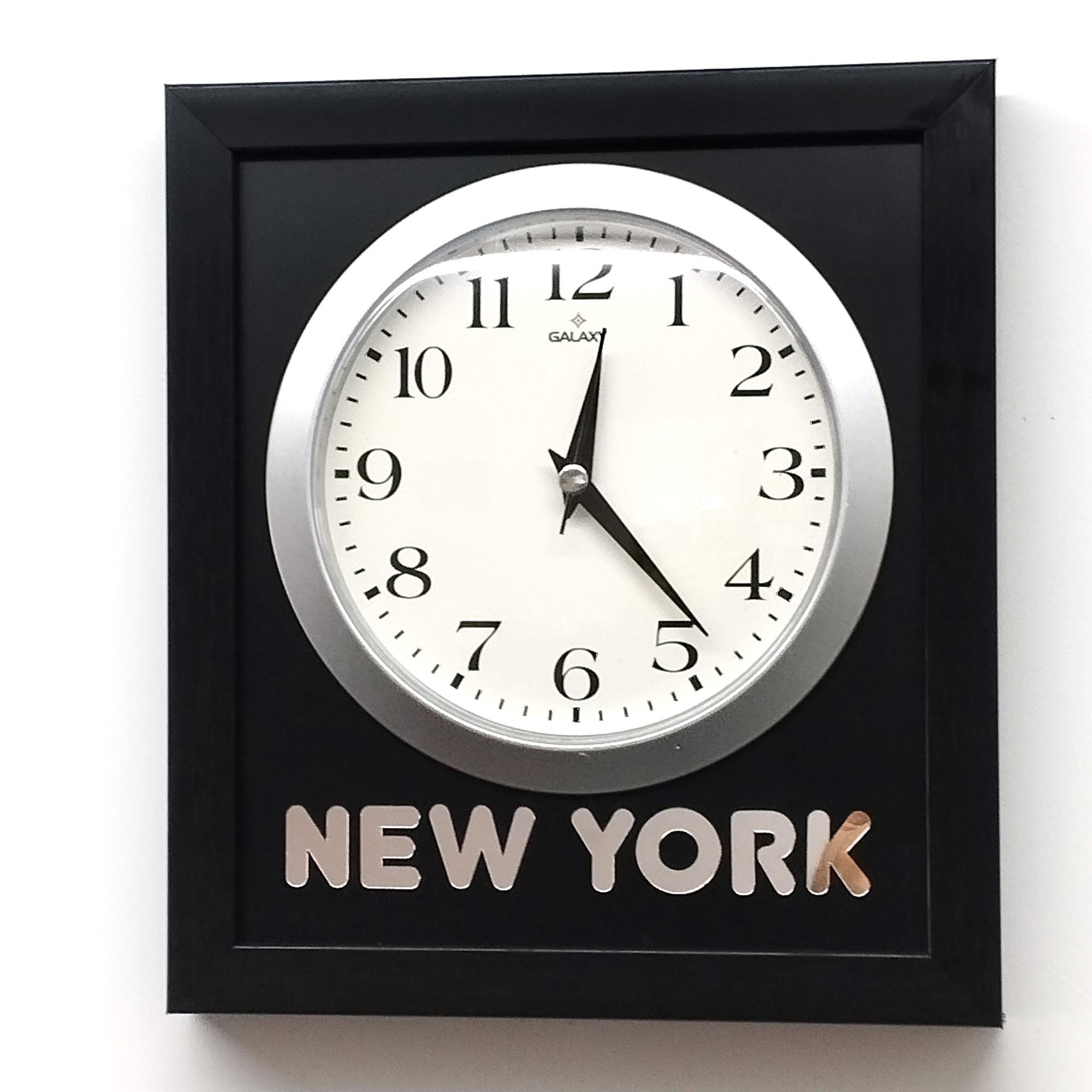 Customizable Wall Clock. Multiple Time Zones. City and Region Names