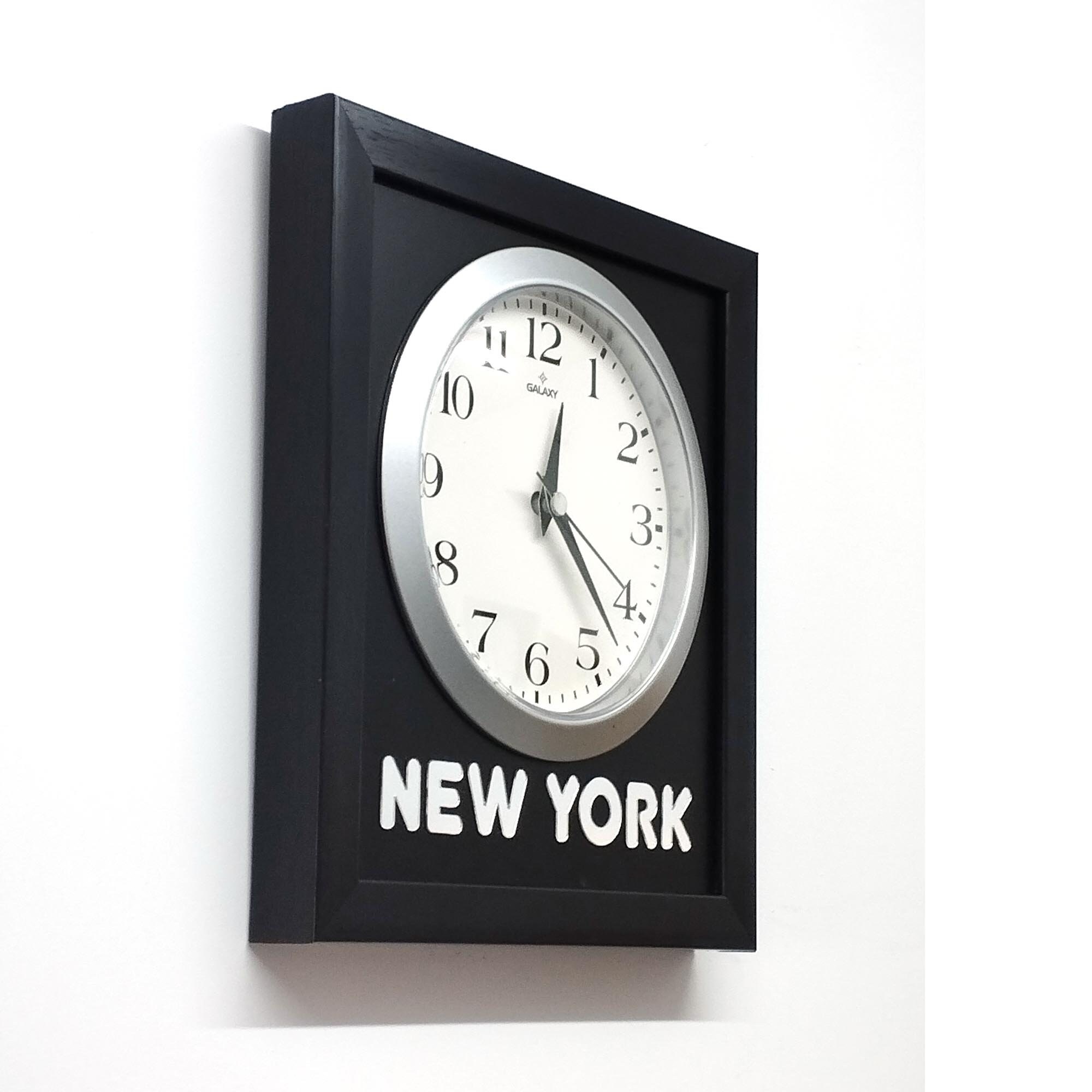 Customizable Wall Clock. Multiple Time Zones. City and Region Names