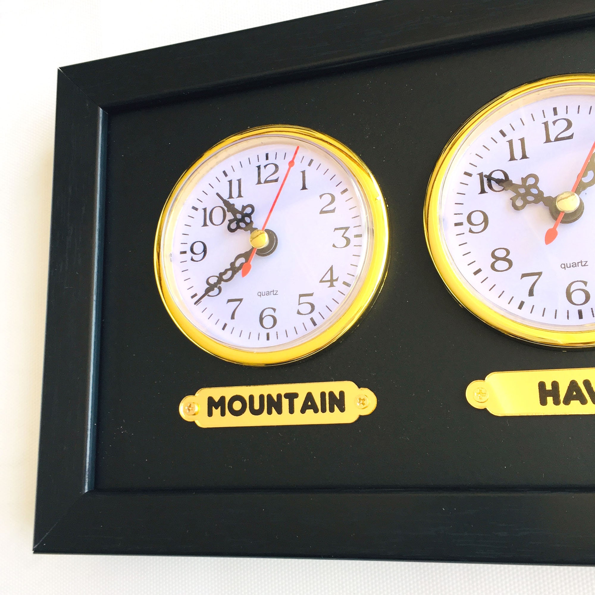 Personalized Multi Zone Wall Clock: 4 City Time Zones - Etsy