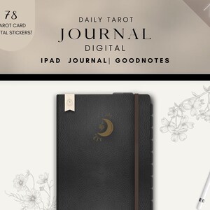 Tarot Journal Digital | Ipad Journal | Goodnotes | Tarot Card Stickers