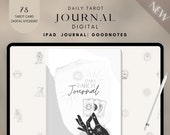 Tarot Journal Digital | Ipad Journal | Goodnotes | Tarot Card Stickers