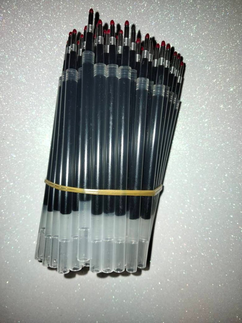 Inkjoy Gel Pens Refills Black 10 Pack Etsy