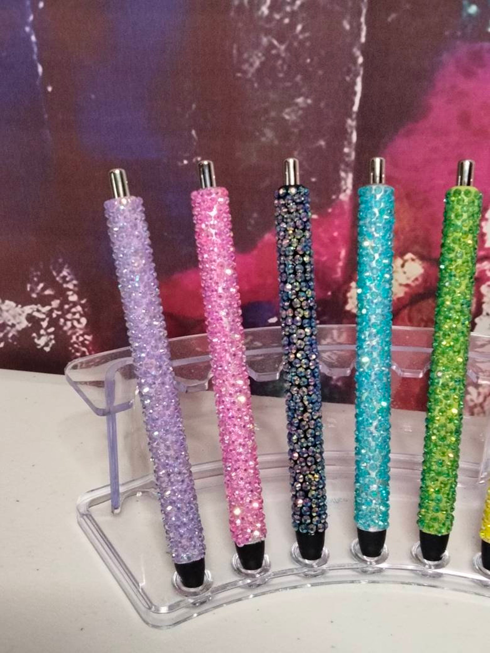 Rhinestone Gel Pens Etsy