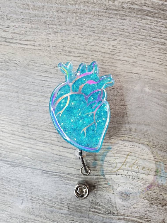 Cardiology Badge Reel - Light Blue