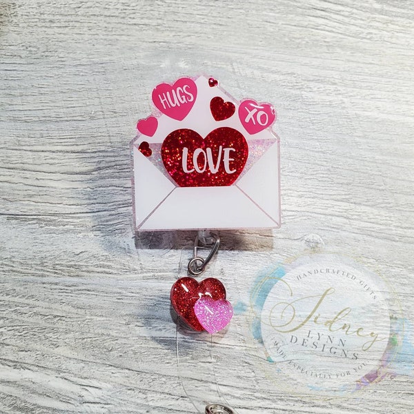 Valentines Badge Reel - Love Letter