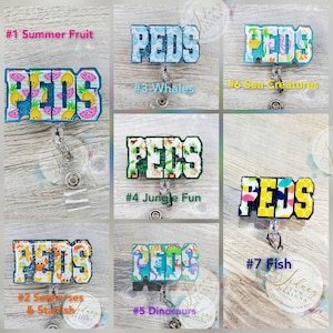 Peds Badge Reel - multiple styles