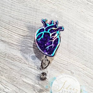 Cardiology Badge Reel - Purple