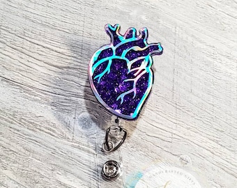 Cardiology Badge Reel - Purple