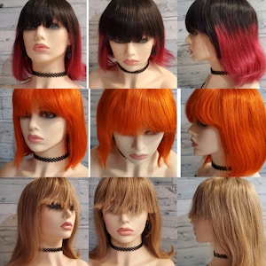 Full bang wig 100%human hair colors. Vals sales