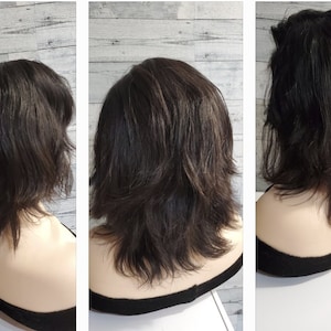 100% virgin human hair lace closure handmade wig
