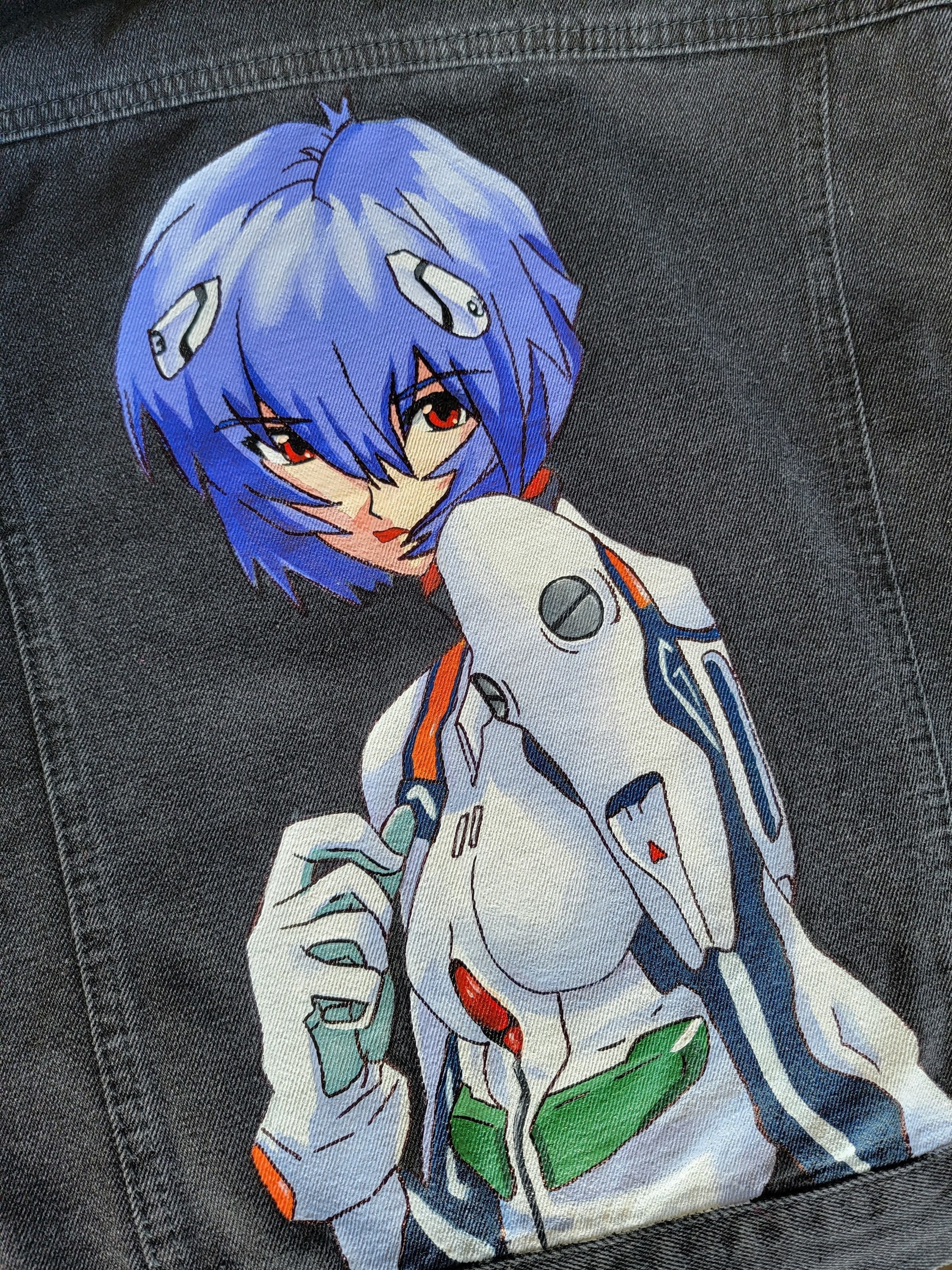Painted Jeans Anime - Etsy Painted Jeans Anime - Etsy