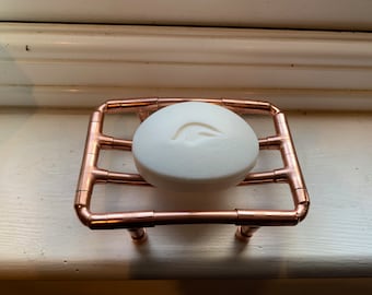 Handmade Copper Soap Dish: Bathroom Soap Bar Holder