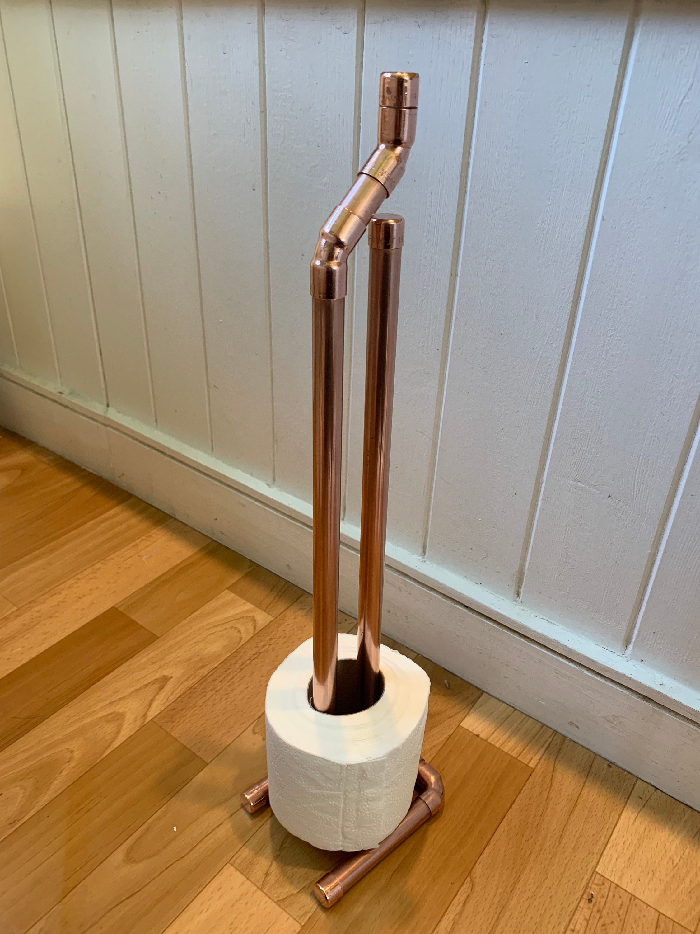 Handmade copper toilet roll holder toilet roll stand copper Etsy