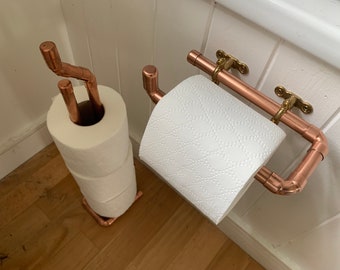 Porta rotolo di carta igienica vintage da parete con ripiano e gancio, in bronzo antico, accessori da bagno in materiale di alluminio (finitura bronzo