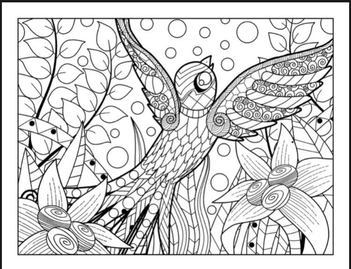 Digital distress coloring book Etsy
