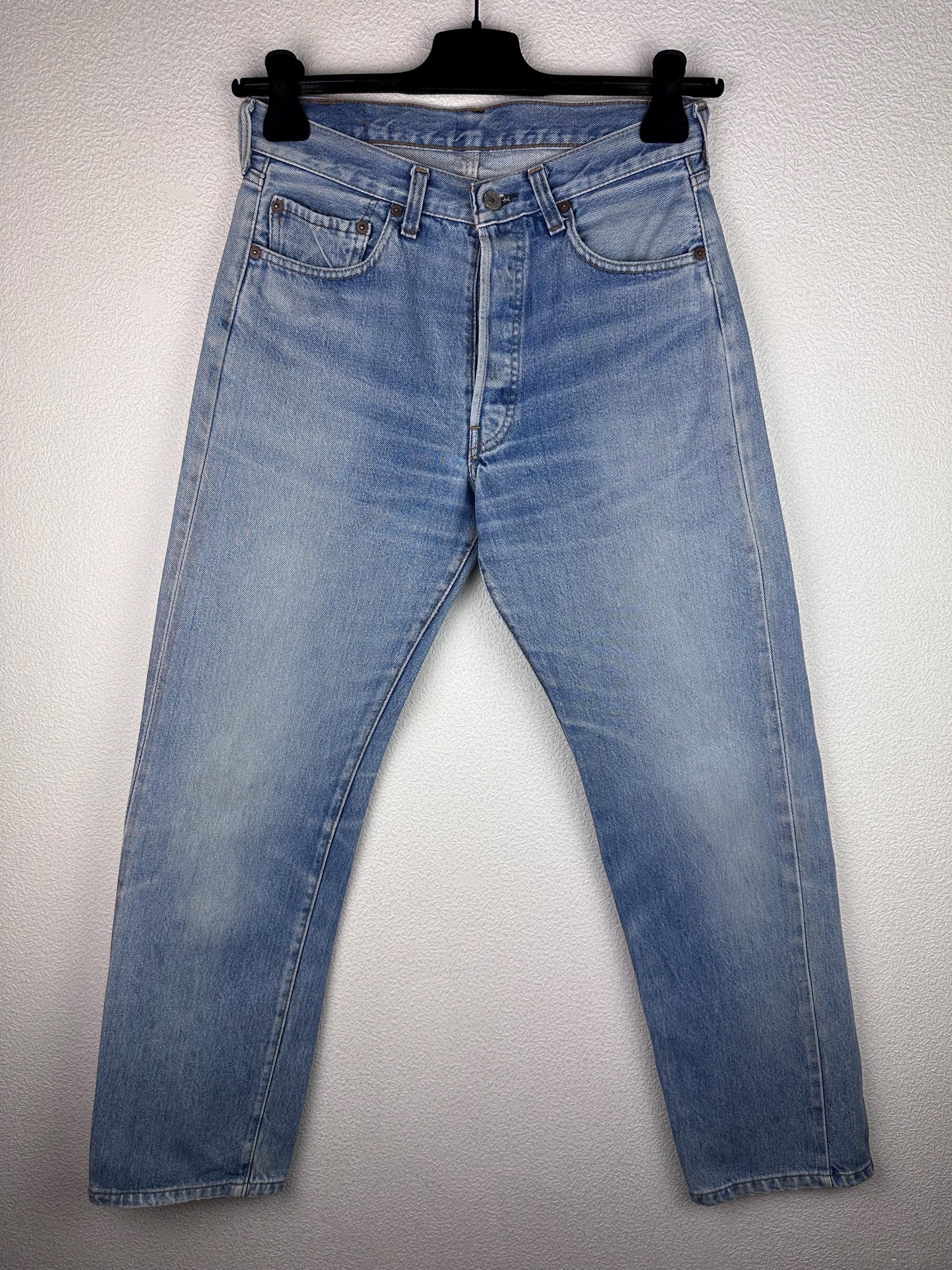 Levis 501 Selvedge Redline W28 L30 Stonewash Blue Jeans 80s