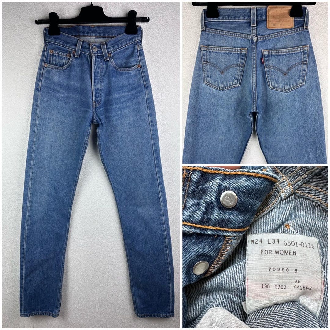 Levis 501 Vintage W22 L33 for Women Jeans Medium Blue Levis 501 Vintage W22 L33 for Women Jeans Medium Blue