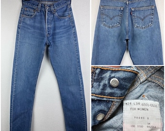 Levis 501 Vintage W22 L33 for Women Jeans Medium Blue Levis 501 Vintage W22 L33 for Women Jeans Medium Blue