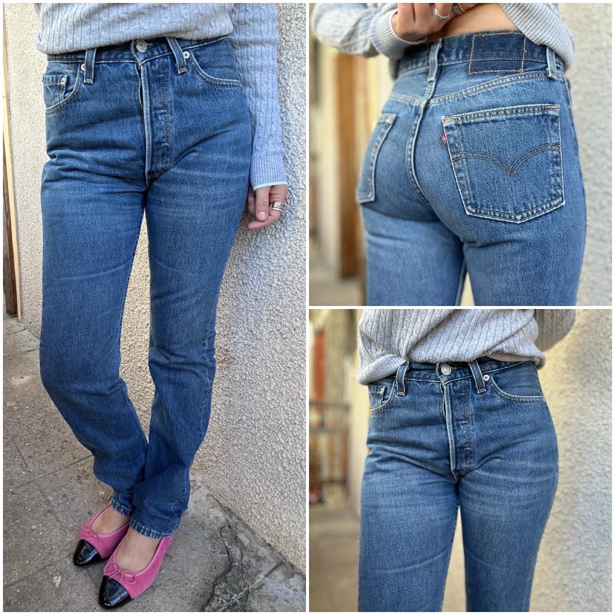 Levi's リーバイス 501 W26 L32 USA製 FOR WOMEN Levis 501 Student W26 L32 Vintage Jeans Medium Blue