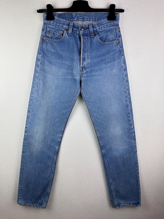 Levis 501 Vintage W26 L32 Jeans 501s Blue Stonewash Faded