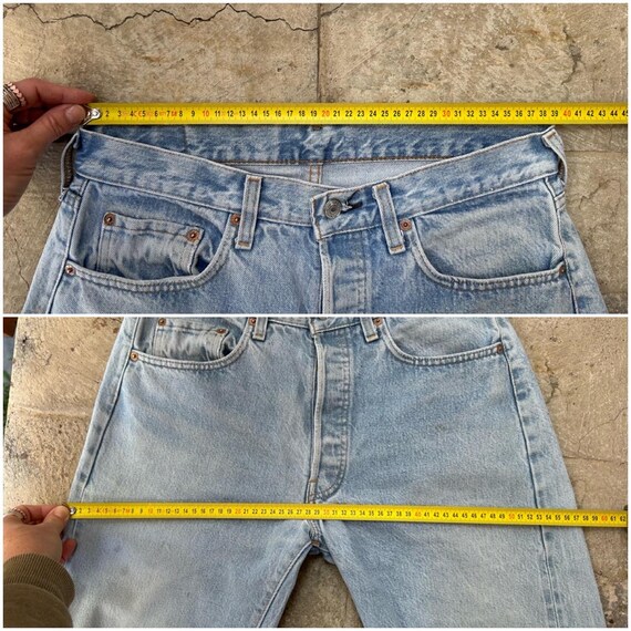 Levi's 501 Selvedge Redline W30 L33 Vintage Light Blue Jeans