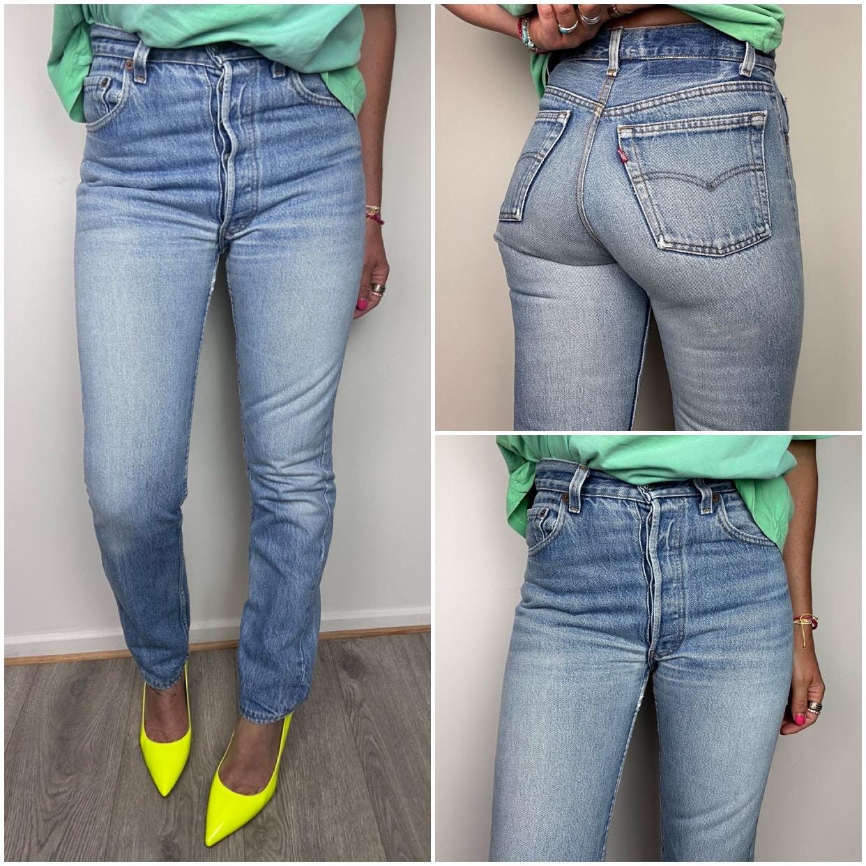 リーバイス 501 ヴィンテージ w25/26 L29 ブルー ストーンウォッシュ 