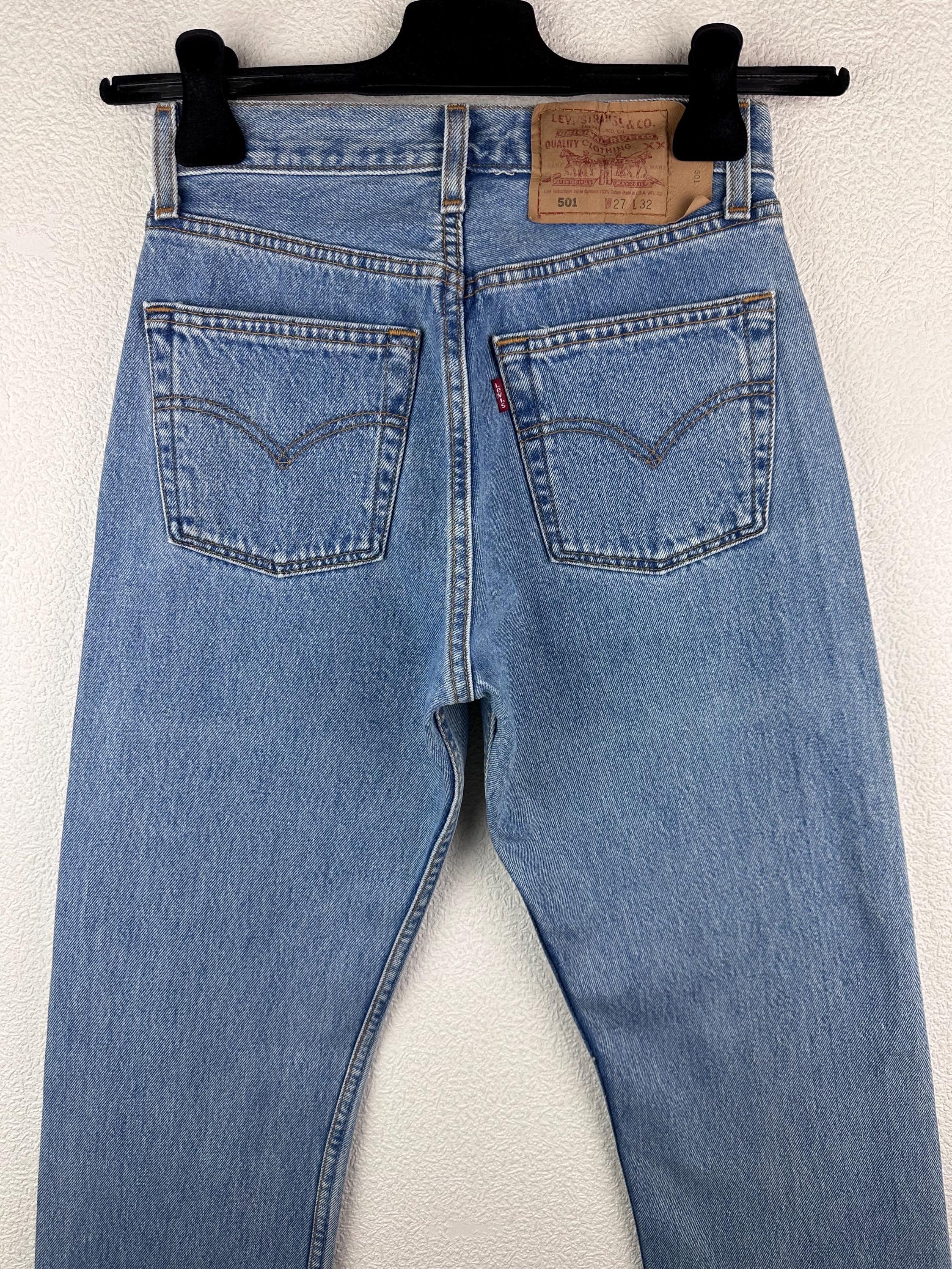 リーバイス 501 ヴィンテージ w25 L32 女性用ジーンズ ブルー ストーン 