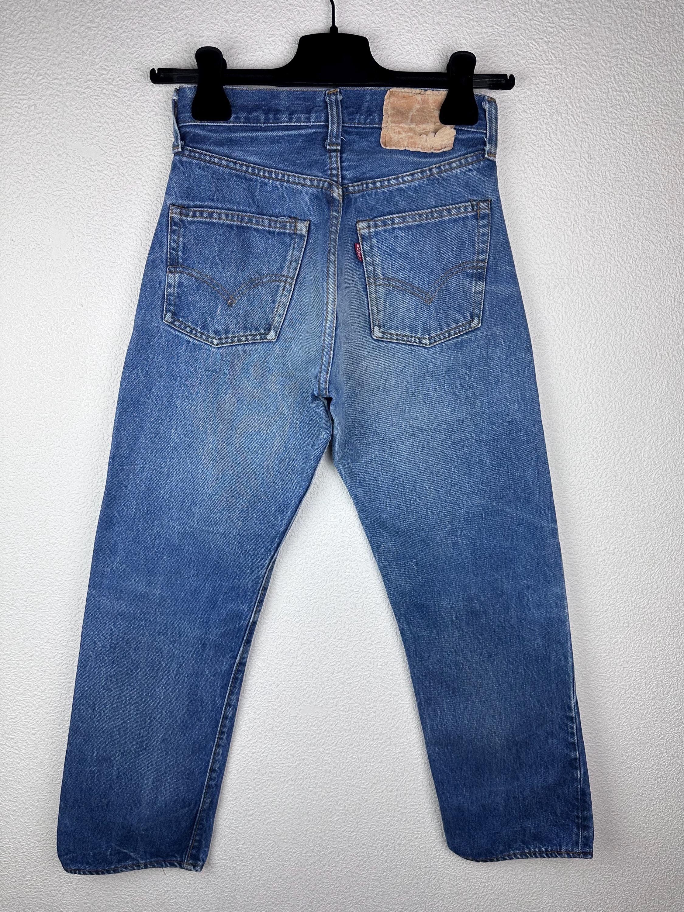 Levis 501 Selvedge Redline W23 L26 Dark Blue Jeans Stonewash Levis 501 Selvedge Redline W23 L26 Dark Blue Jeans Stonewash